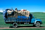 camião na estepe mongol
