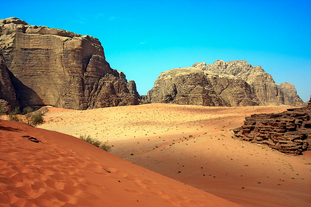 vista da grande duna vermelha