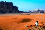 imensidao do deserto de wadi rum