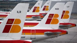 aviões Iberia no aeroporto Barajas