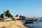 porto de pesca na ilha de Moçambique