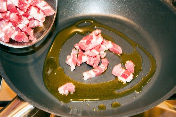 Bacon a utilizar na Carbonara