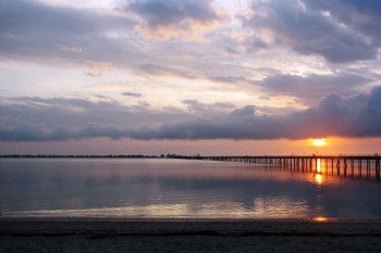 nascer do sol na ilha de Moçambique