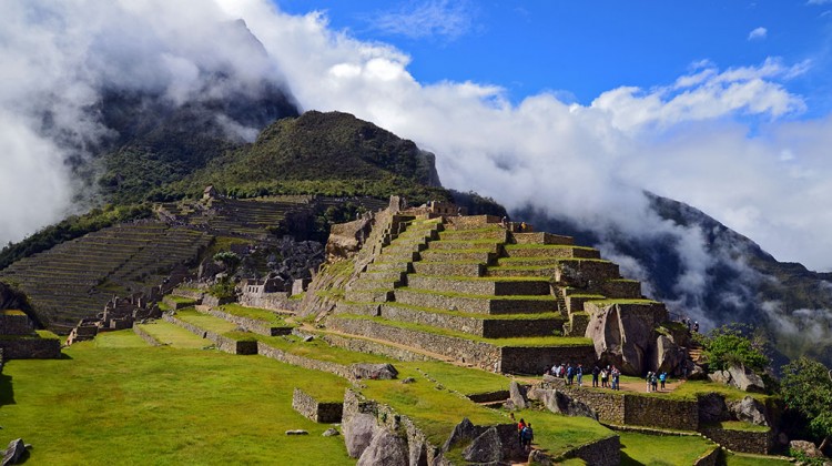 Construções da cidade Inca de Machu Picchu