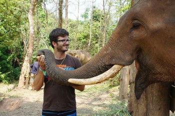 Jorge Vassalo com elefante ramsen