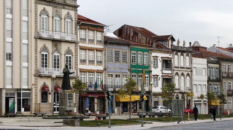 Centro histórico da cidade de Braga, em Portugal