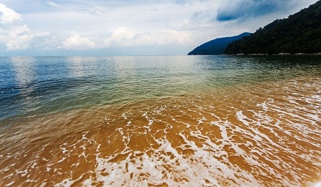 paraíso em praia no mar de Andaman