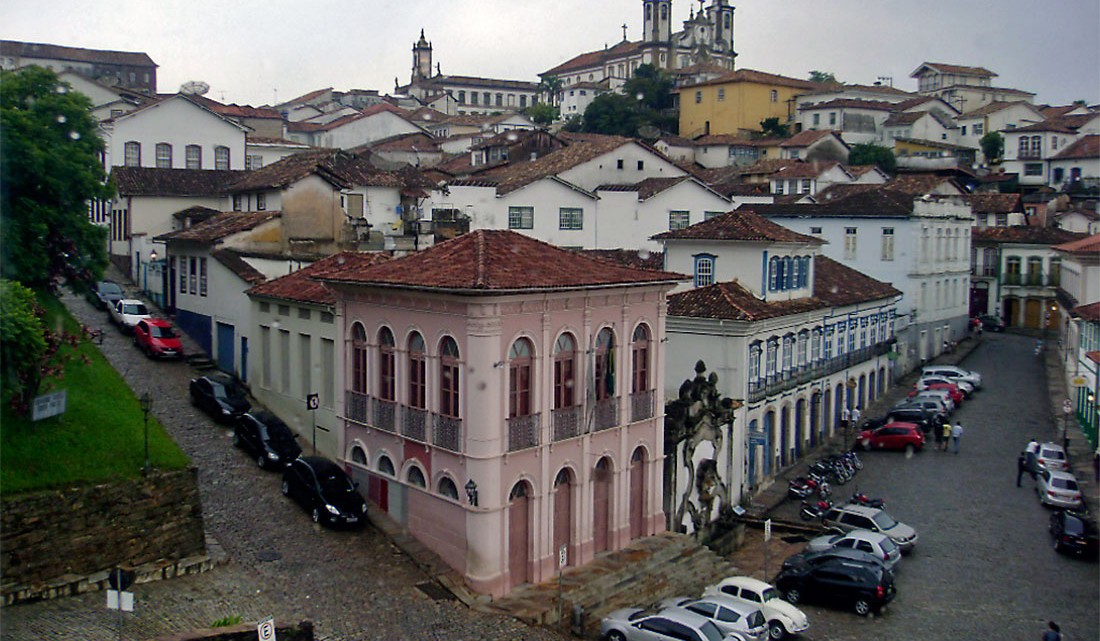 miradouro da casa dos contos em Ouro Preto, Brasil