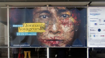 cartaz oficial do festival Étonnants Voyageurs