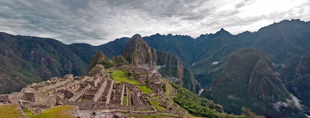 panorâmica de Machu Picchu e cordilheira andina