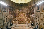 Tecto sobre o altar da Igreja da Santíssima Trindade do Monte, em Roma.