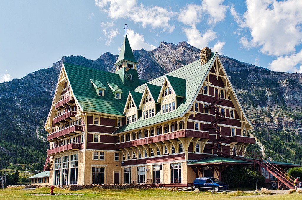 Hotel Prince of Wales no Parque Nacional de Waterton.