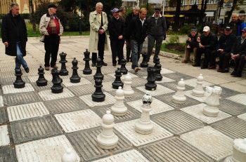 Um jogo de xadrez