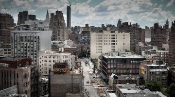 Vista do Museu Whitney para o centro de Nova Iorque, uma das cidades que alimenta o sonho americano.