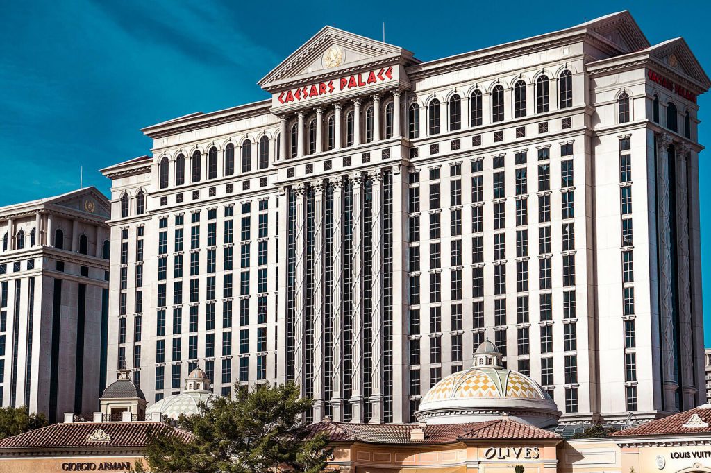 Edifício do Hotel e Casino Ceasar Palace, em Las Vegas